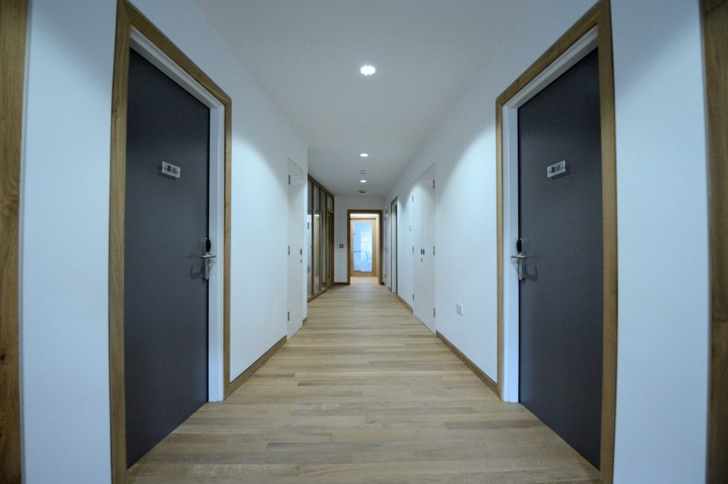 East block ground floor corridor