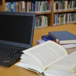 Laptop and book